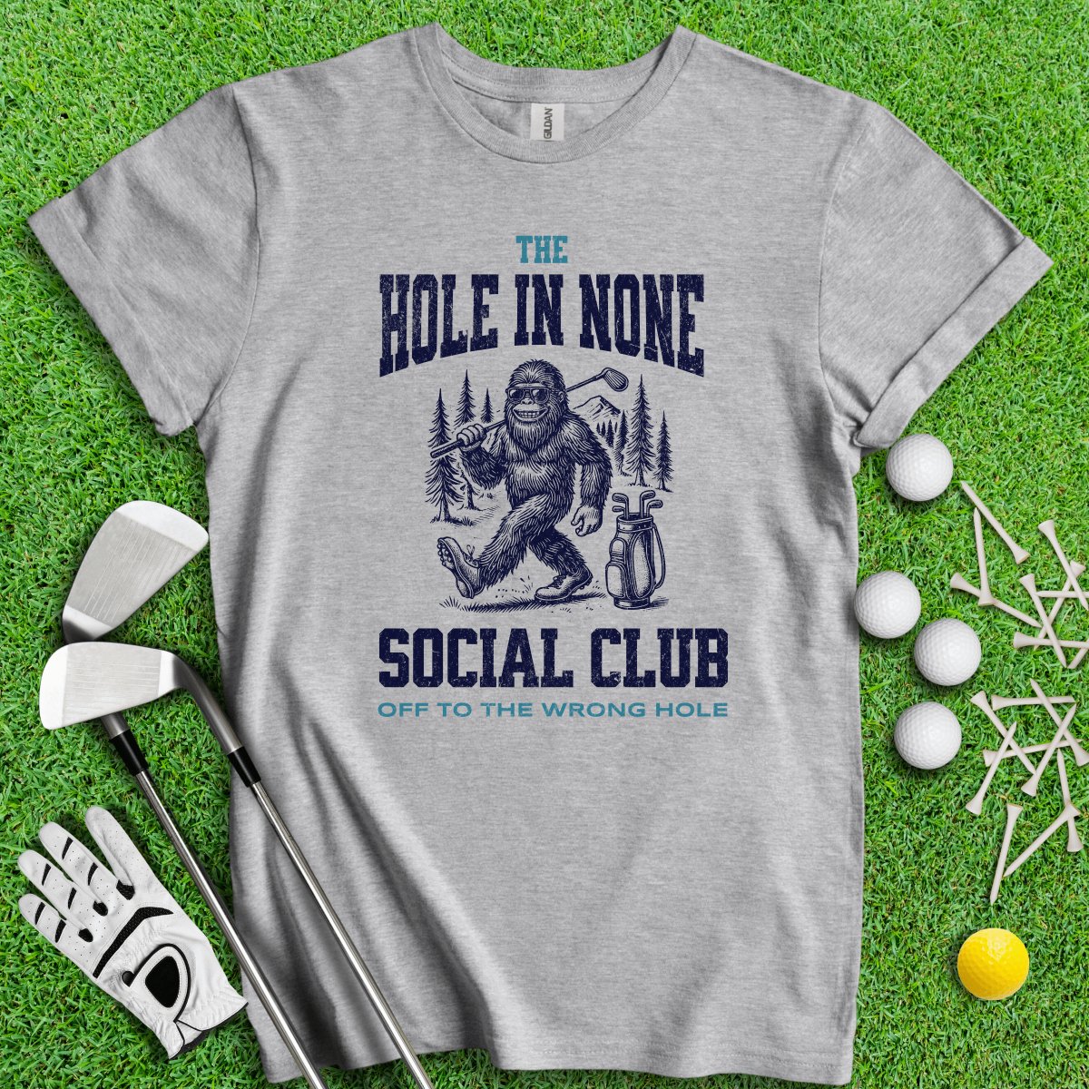 The Hole In None Social Club T - Shirt - TeeHee Golf Gear