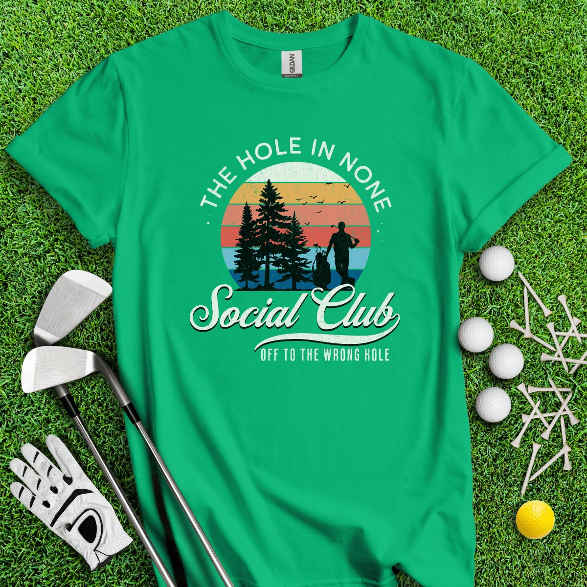 The Hole In None Social Club T - Shirt - TeeHee Golf Gear