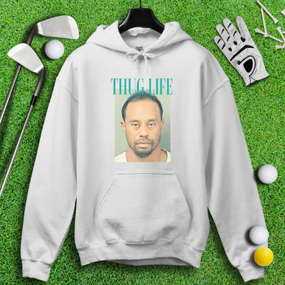 Thug Life - Tiger Woods Mugshot Hoodie - TeeHee Golf Gear
