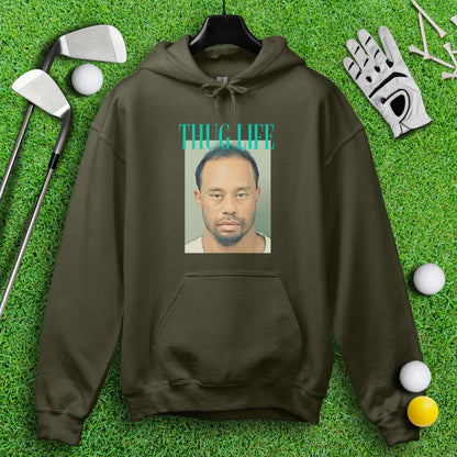 Thug Life - Tiger Woods Mugshot Hoodie - TeeHee Golf Gear