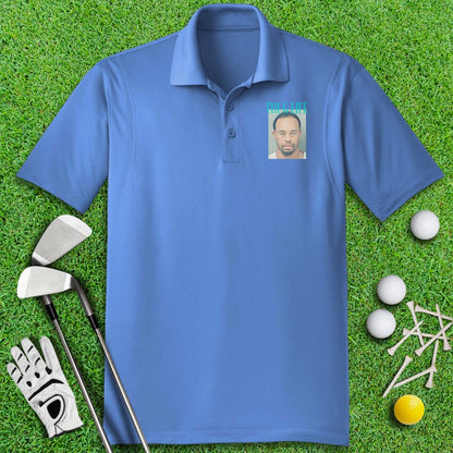 Thug Life - Tiger Woods Mugshot Polo Shirt - TeeHee Golf Gear