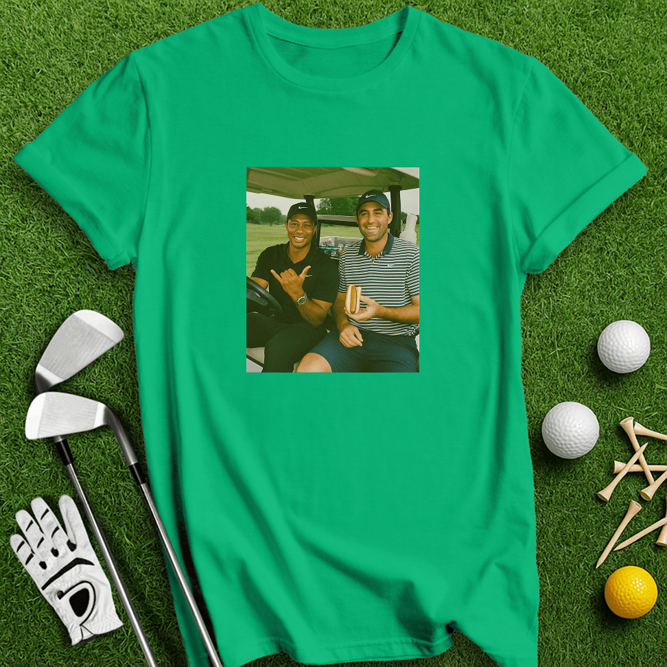 Tiger Scottie Beer Cart T-shirt - TeeHee Golf Gear