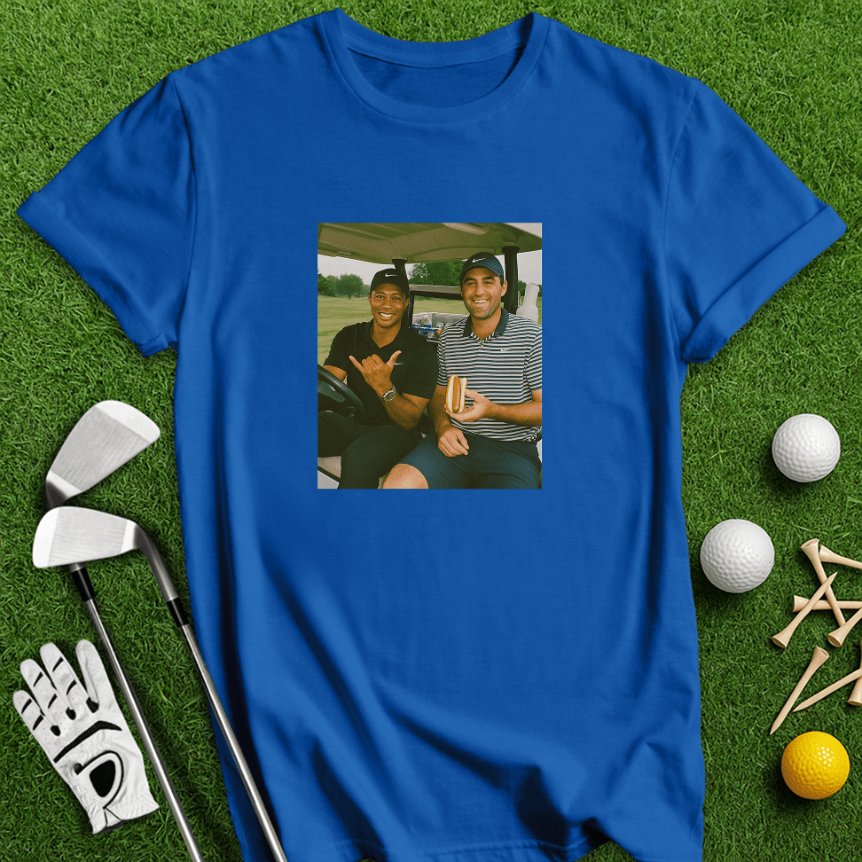 Tiger Scottie Beer Cart T-shirt - TeeHee Golf Gear