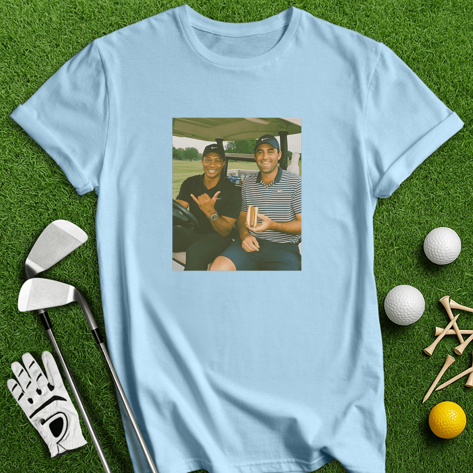 Tiger Scottie Beer Cart T-shirt - TeeHee Golf Gear
