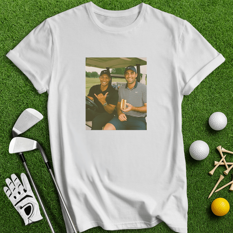 Tiger Scottie Beer Cart T-shirt - TeeHee Golf Gear