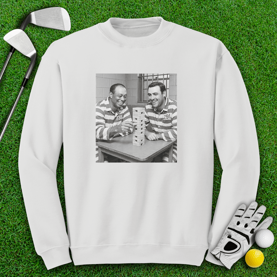 Tiger Scottie Jenga Crewneck - TeeHee Golf Gear