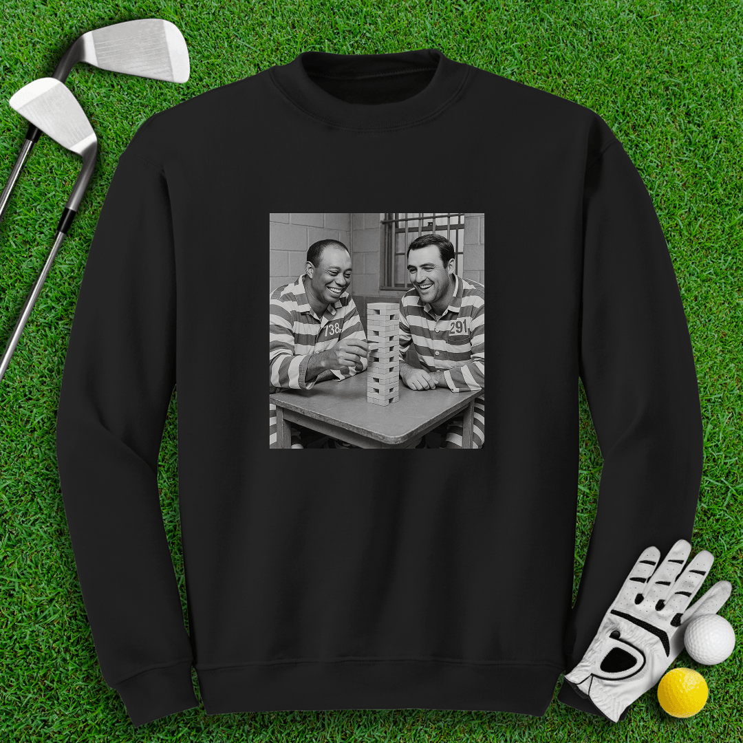 Tiger Scottie Jenga Crewneck - TeeHee Golf Gear