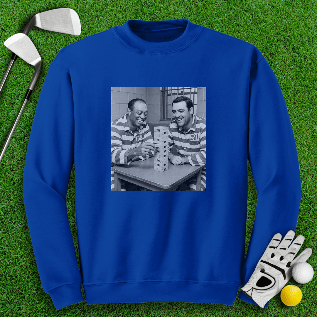 Tiger Scottie Jenga Crewneck - TeeHee Golf Gear
