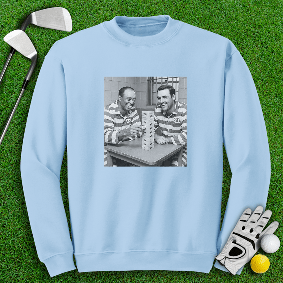 Tiger Scottie Jenga Crewneck - TeeHee Golf Gear