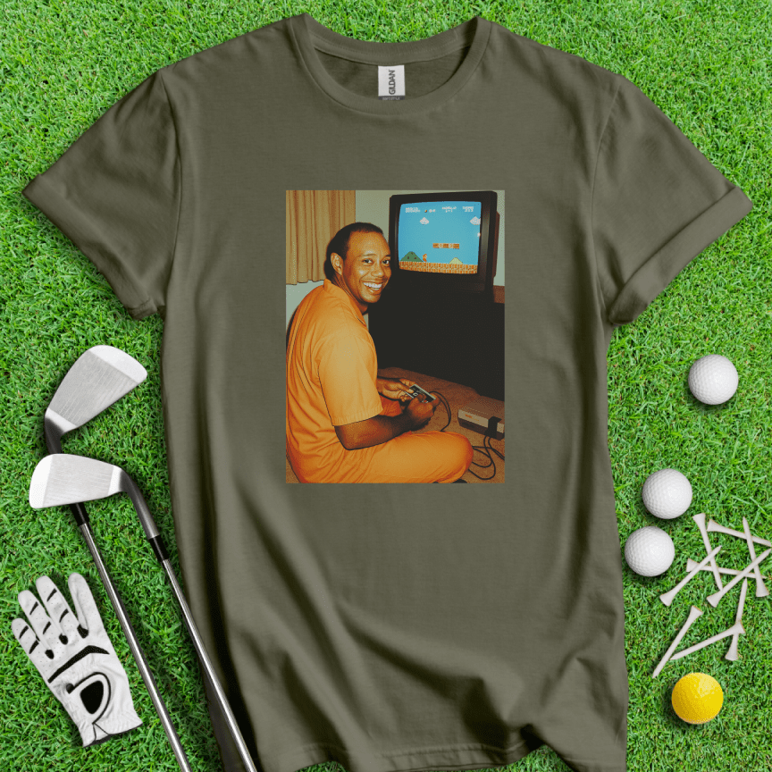 Tiger Super Mario T-shirt - TeeHee Golf Gear