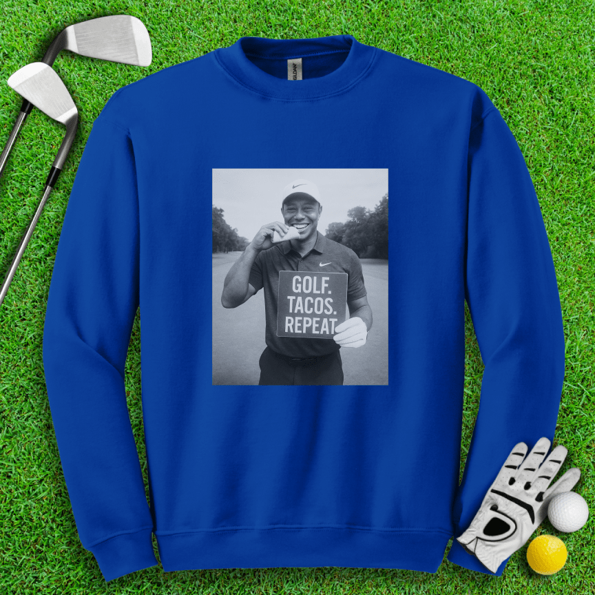 Tiger vs. Tacos Crewneck - TeeHee Golf Gear