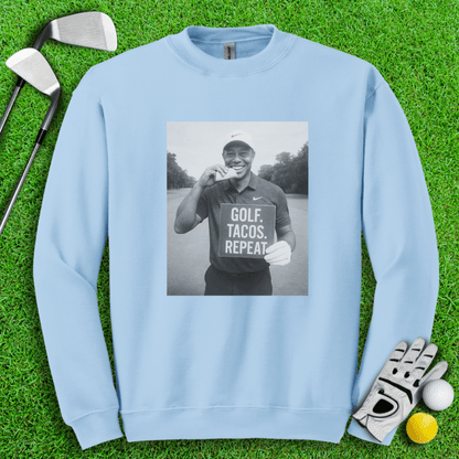 Tiger vs. Tacos Crewneck - TeeHee Golf Gear