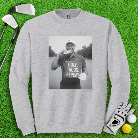 Tiger vs. Tacos Crewneck - TeeHee Golf Gear
