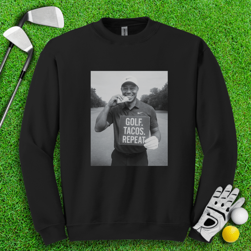 Tiger vs. Tacos Crewneck - TeeHee Golf Gear
