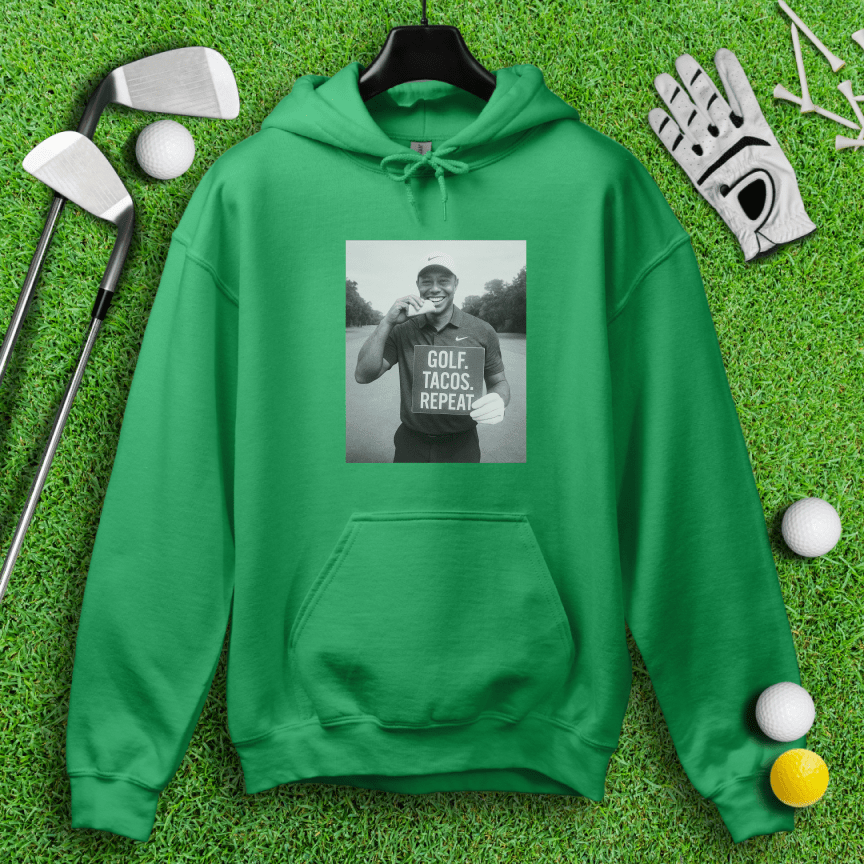 Tiger vs. Tacos Hoodie - TeeHee Golf Gear