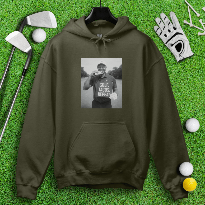 Tiger vs. Tacos Hoodie - TeeHee Golf Gear