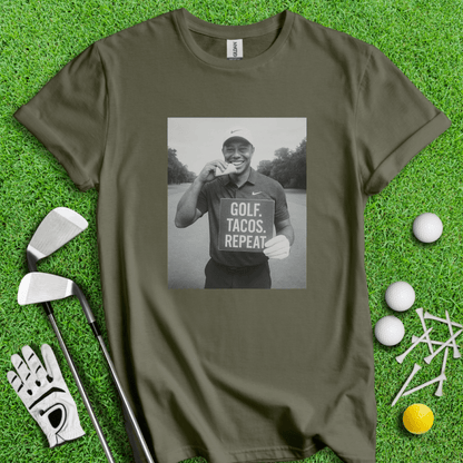 Tiger vs. Tacos T-shirt - TeeHee Golf Gear