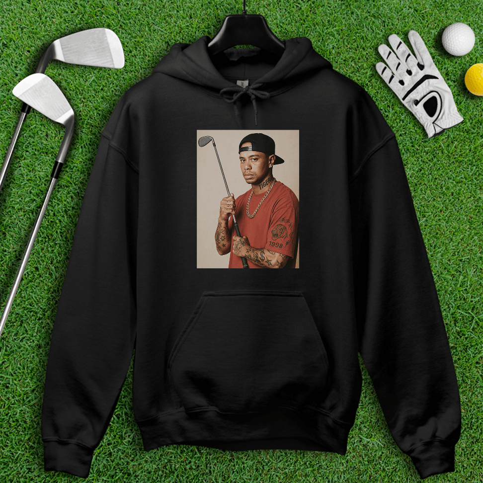 Tiger Woods 90s Hip Hop Hoodie - TeeHee Golf Gear