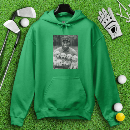 Tiger Woods & Golden Puppies Hoodie - TeeHee Golf Gear