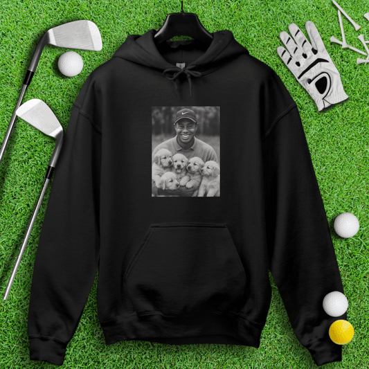 Tiger Woods & Golden Puppies Hoodie - TeeHee Golf Gear