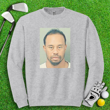 Tiger Woods Mugshot Crewneck - TeeHee Golf Gear