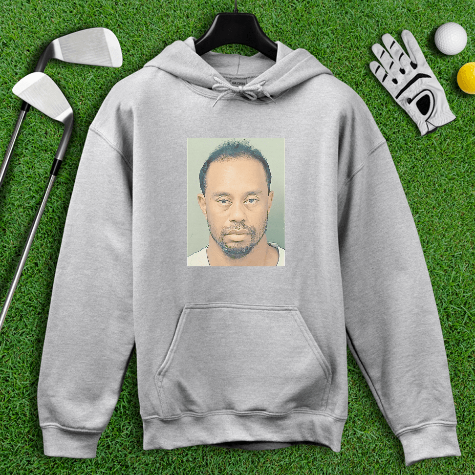 Tiger Woods Mugshot Hoodie - TeeHee Golf Gear