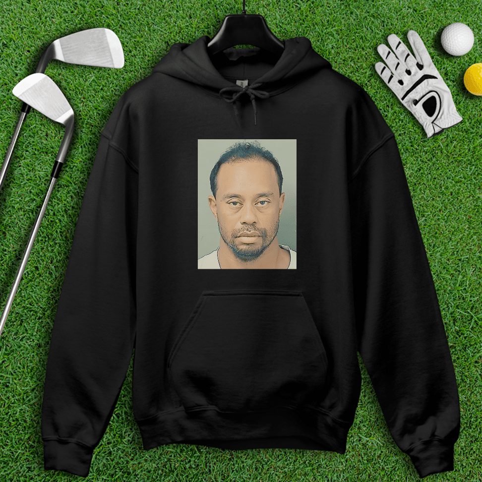 Tiger Woods Mugshot Hoodie - TeeHee Golf Gear