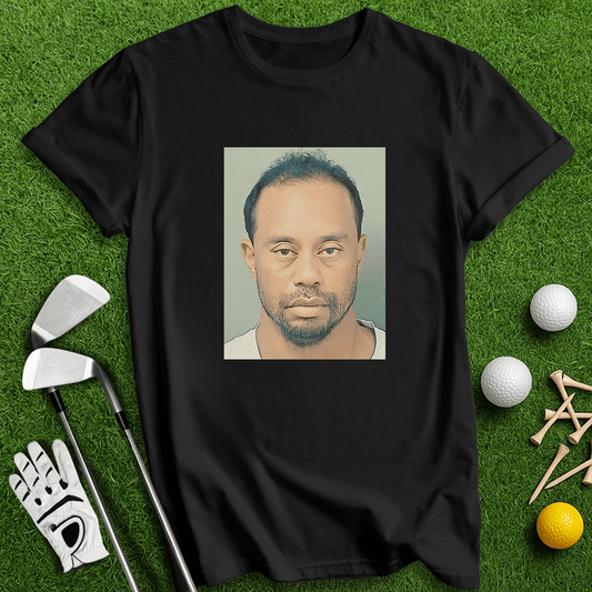 Tiger Woods Mugshot T-Shirt - TeeHee Golf Gear