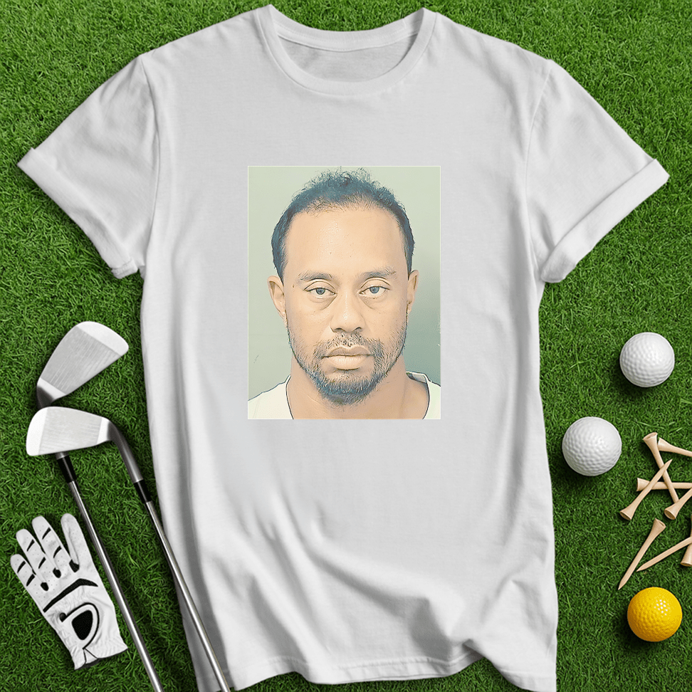 Tiger Woods Mugshot T-Shirt - TeeHee Golf Gear