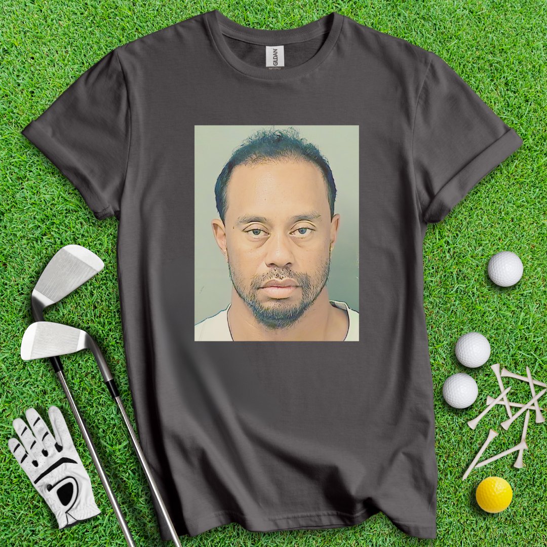 Tiger Woods Mugshot T-Shirt - TeeHee Golf Gear