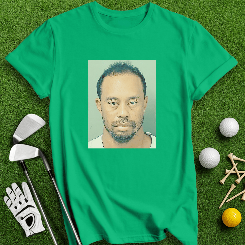 Tiger Woods Mugshot T-Shirt - TeeHee Golf Gear