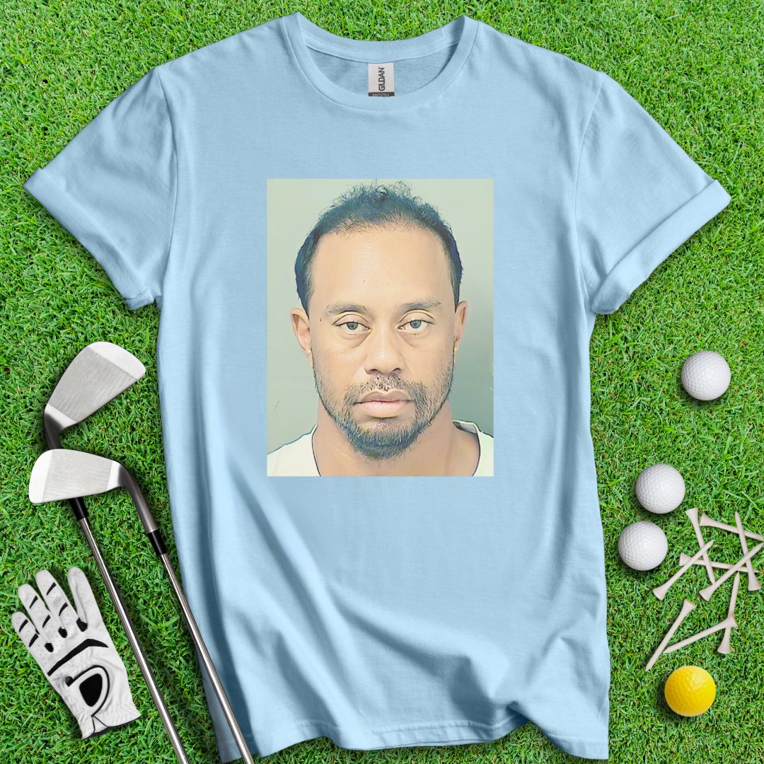 Tiger Woods Mugshot T-Shirt - TeeHee Golf Gear