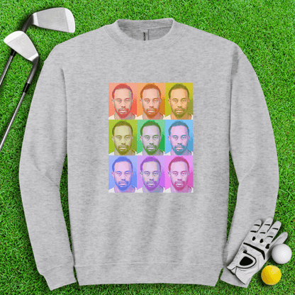 Tiger Woods Pop Art Crewneck - TeeHee Golf Gear