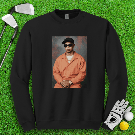 Tiger Woods Retro Mugshot Crewneck - TeeHee Golf Gear