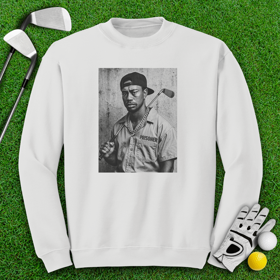 Tiger Woods Retro Mugshot Crewneck - TeeHee Golf Gear