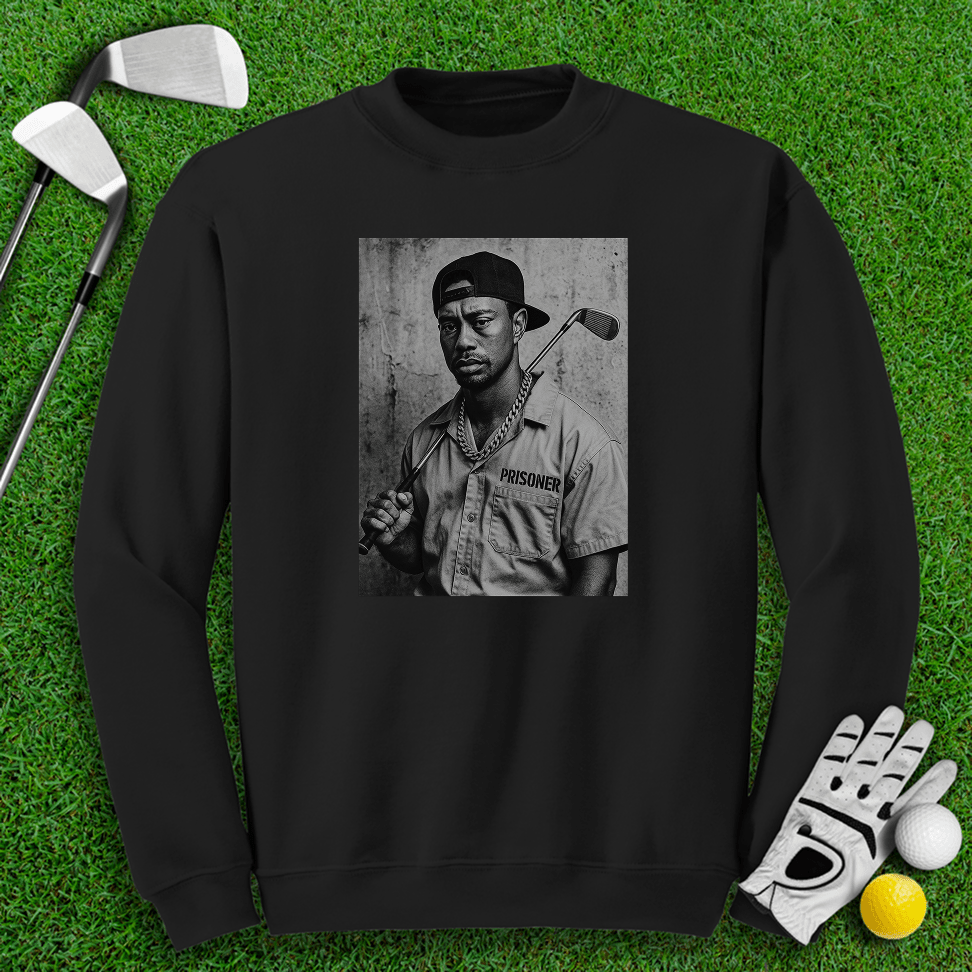 Tiger Woods Retro Mugshot Crewneck - TeeHee Golf Gear