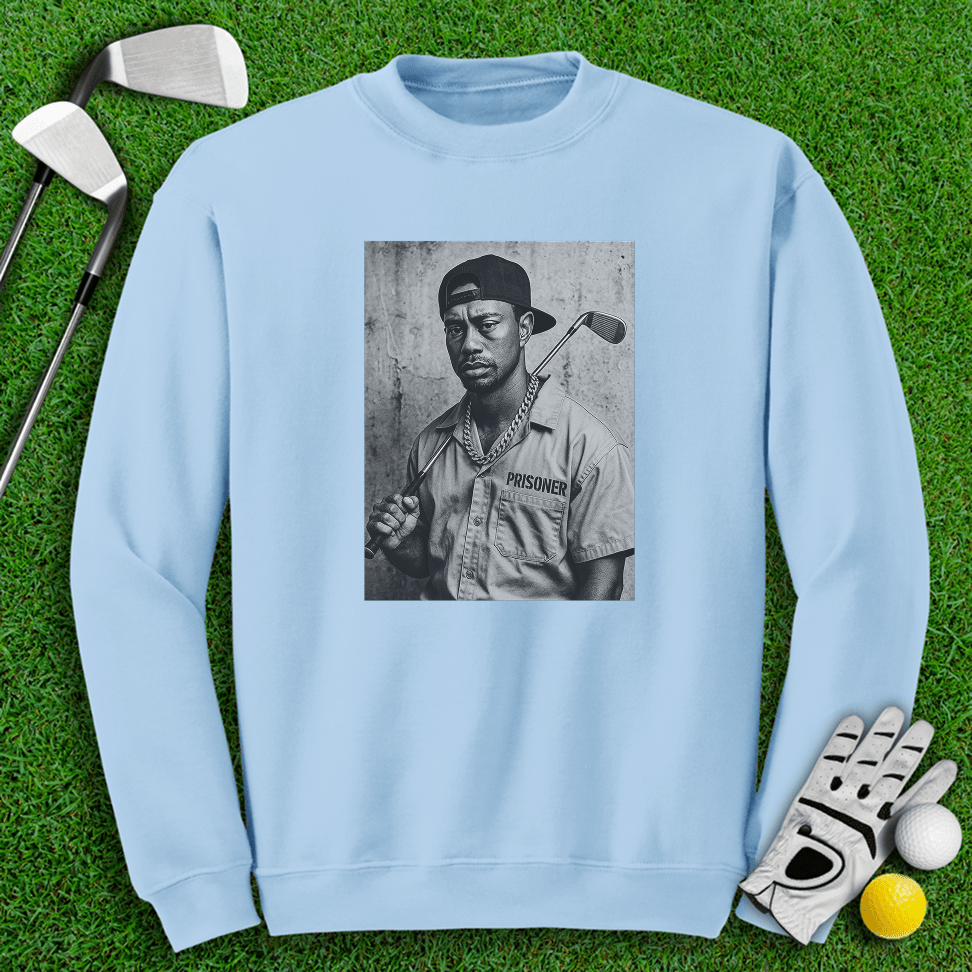 Tiger Woods Retro Mugshot Crewneck - TeeHee Golf Gear