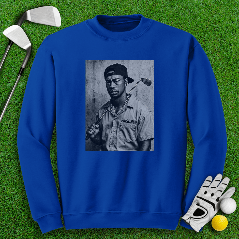 Tiger Woods Retro Mugshot Crewneck - TeeHee Golf Gear