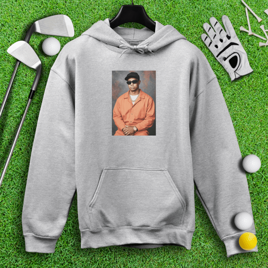 Tiger Woods Retro Mugshot Hoodie - TeeHee Golf Gear