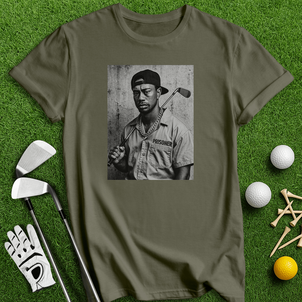 Tiger Woods Retro Mugshot T-shirt - TeeHee Golf Gear