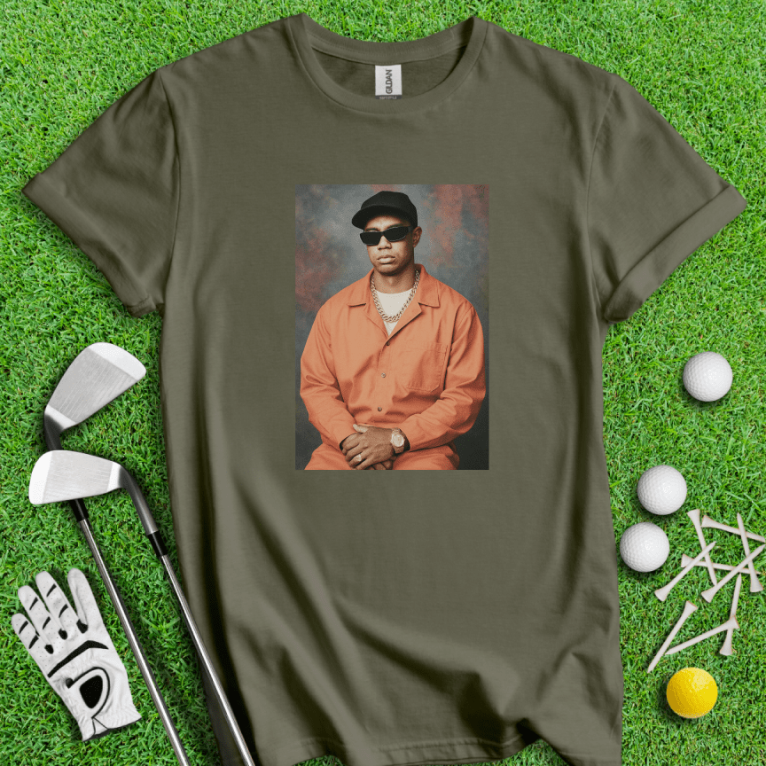 Tiger Woods Retro Mugshot T-shirt - TeeHee Golf Gear