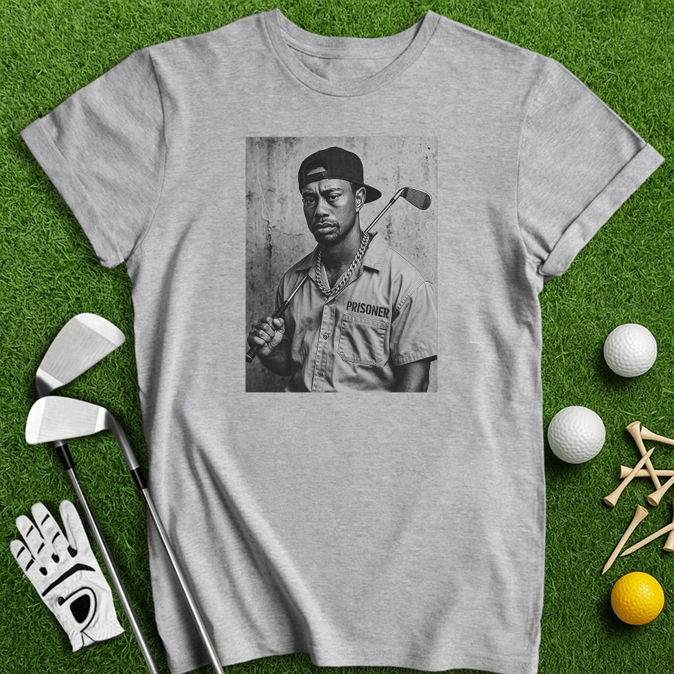 Tiger Woods Retro Mugshot T-shirt - TeeHee Golf Gear