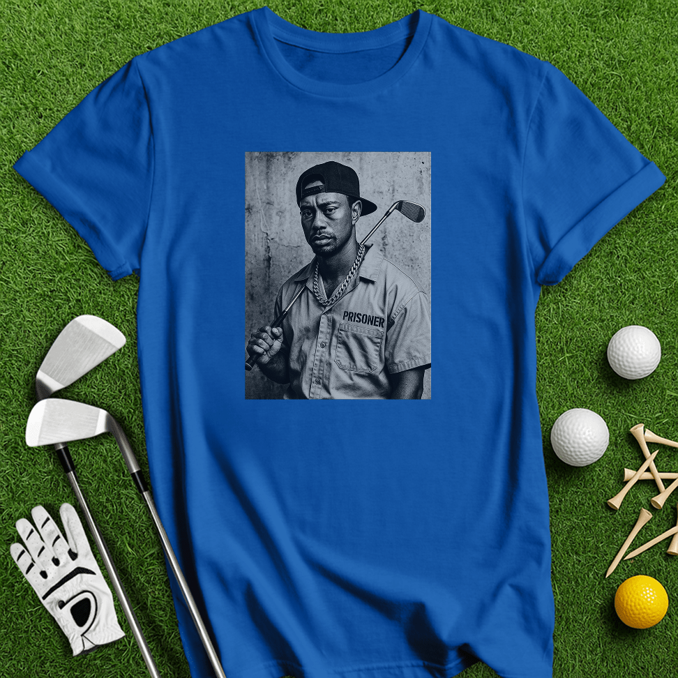 Tiger Woods Retro Mugshot T-shirt - TeeHee Golf Gear
