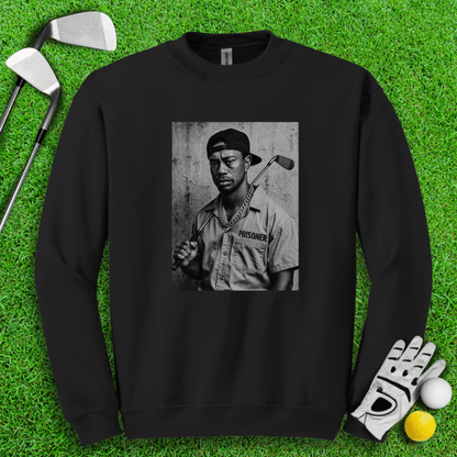 Tiger Woods Retro Mugshot1 Crewneck - TeeHee Golf Gear