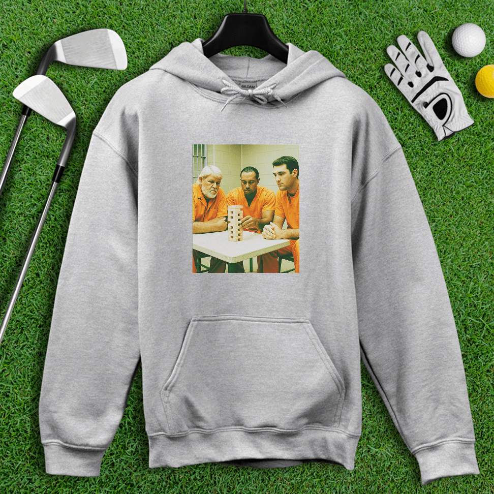 Trio Mugshot Jenga Hoodie - TeeHee Golf Gear