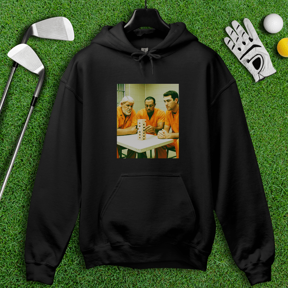 Trio Mugshot Jenga Hoodie - TeeHee Golf Gear