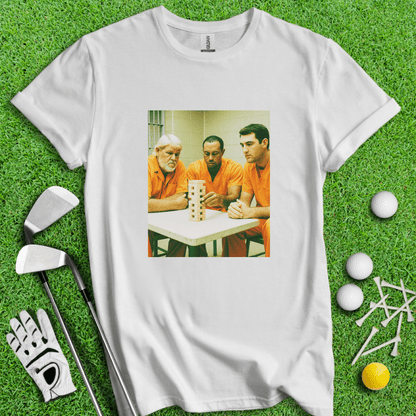 Trio Mugshot Jenga T-shirt - TeeHee Golf Gear