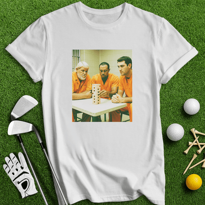 Trio Mugshot Jenga T-shirt - TeeHee Golf Gear