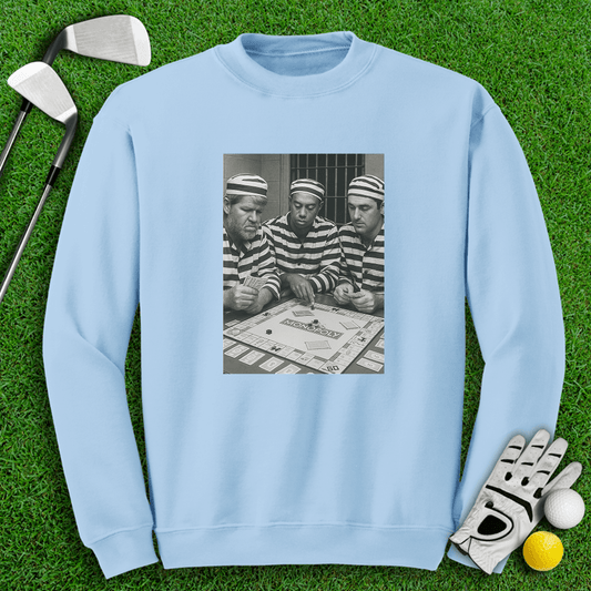 Trio Mugshot Monopoly Crewneck - TeeHee Golf Gear