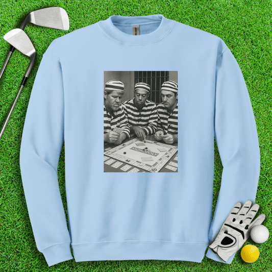 Trio Mugshot Monopoly Crewneck - TeeHee Golf Gear